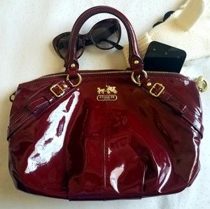 Coach Madison Sophia Patent Leather Large Sachel